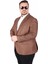 Mocgrande Erkek Büyük Beden 4 Drop Blazer Oskar Ceket 500607 Taba 2