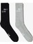 Unıted4 Core Erkek Siyah/gri 2'li Çorap 1