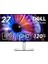 Ultrasharp Monitör 27 Inç 2560X1440 Qhd, IPS Black Technology 16:9 5ms 120Hz 2xdp HDMI Type-C 2 x Thunderbolttm 4 Port Antı-Glare Heıght Tılt Swıvel Pıvot Vesa Hub, U2724DE 1