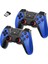 Çiftli 2.4g Kablosuz Oyun Kolu Pc Uyumlu Pilli Joystick Wireless Gamepad Hassas Trigger Kaymaz Tasarım Çiftli G2.4g (Mavi) 1