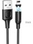 Manyetik Uçlu USB To Lightning Kablo iPhone 11 12 13 14 Serisi Uyumlu 1 Metre Şarj Kablo Mıknatıs Uçlu Siyah Renk BX41 Lightning (Lightning) 2