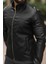 Premium Örme Triko Kol Dik Yaka Süet Ceket Erkek Slim Fit Suni Deri Modern Tasarım 3
