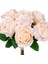 Yapay Çiçek Gül 6&apos;lı Demet Krem 37 Cm. 2