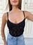 Kadın V Yaka Ince Askılı Dantelli Body Badi Bodysuit Çıtçıtlı Atlet Zıbın 3