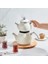 Kristal Krem Emaye Çaydanlık Takımı 2