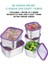 Bento 1000ML Lunchbox Tek Katlı 5 Bölmeli Çelik Sefer Tası Yemek Kutusu (Mor) 3