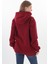 Unisex Nakışlı Bordo Renk Kapüşonlu Sweatshirt Kanguru Cep Detaylı Hem Erkek Hem De Kadın Için Dizayn Edilmiştir 7