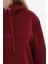 Unisex Nakışlı Bordo Renk Kapüşonlu Sweatshirt Kanguru Cep Detaylı Hem Erkek Hem De Kadın Için Dizayn Edilmiştir 9