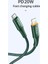CA-9961 20W Type-C To Lightning Pd Data-Şarj Kablosu 1.2m Yeşil 2