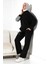 Kadın Mevsimlik Alt ve Üst Rahat Siyah Spor Tesettür Takım 4