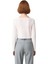 Kadın Regular Kalıp Düşük Kol Kayık Yaka Nervürlü Uzun Kollu Crop Triko Bluz Kaliteli Şık Rahat 4