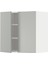 Mutfak duvar dolabı, HAVSTORP açık gri-koyu gri, 60x60 cm, 2 kapaklı 1