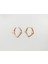 18K Rose Gold Plated Classical Hoop Küpe 1