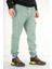 Erkek Mint Kargo Cepli Jogger Pantolon Rahat Kesim Pamuklu Lastikli Paça 2