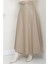 Kemerli Deri Etek Krem HM2641 2