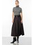 Kalın Pileli Uzun Etek-Antrasit 1