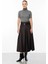 Kalın Pileli Uzun Etek-Antrasit 2