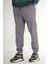 Erkek Füme Jogger Pantolon Rahat Kesim Pamuklu Lastikli Paça Ipli 3