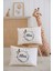 %100 Pamuk Isme Özel 2li Ekru Bebek Yastık Kılıfı 35X45 Cm-Tüy Çemberi 1