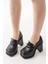 Kadın Mila Loafer Model 12 cm Platform Topuklu Ayakkabı Siyah Cilt 2