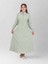 Aluna Ikili Bürümcük Pamuk Tam Boy Elbise Yeşil 2