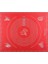 Store Hamur Açma Matı 50X40 cm ve 3'lü Plastik Kesme Kazıma Aparatı – Silikon Kaymaz Mat + Çok Amaçlı Mutfak Kazıyıcı Seti (Kırmızı) 4