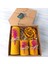 Mum Dekoratif Hediye Kutusu 4 Lü Set Petek Beeswax Candle Açmış Gül (Kırmızı Süslemeli Açmiş Gül) 1