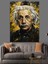 Ünlü Fizikçi Albert Einstein'ın Portresi Dekoratif Kanvas - Mdf Ahşap Tablo 1