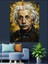Ünlü Fizikçi Albert Einstein'ın Portresi Dekoratif Kanvas - Mdf Ahşap Tablo 2
