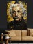 Ünlü Fizikçi Albert Einstein'ın Portresi Dekoratif Kanvas - Mdf Ahşap Tablo 3