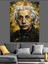 Ünlü Fizikçi Albert Einstein'ın Portresi Dekoratif Kanvas - Mdf Ahşap Tablo 4