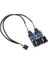 9 Pin USB Başlık Fişi 1 Ila 2/1 Ila 4 Soket Uzatma Kablosu Kart Masaüstü Anakart 9 Kutuplu USB Hub USB 2.0 9 Kutuplu Fiş Adaptör Port Multilier (1 Ila 4 Versiyon) 1