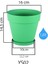 YS02 Yalı Saksı Drenaj Aparatlı Tabaklı Dekoratif Saksı 16CM, 1,7 Litre Antrasit 2