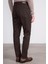 1 Kahverengi Erkek Pamuk Gabardin Regular Pantolon 7