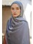 Gri Ed Scarf Inspired Degrade Desen Şal 1