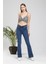 jean Adenle Ispanyolsolmaz Renk Koyu Mavi Jeans Flared Jeans Yüksek Bel 3