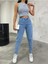 Macro Yüksek Bel Mam Jean Likralı Denim (New) 1