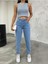 Macro Yüksek Bel Mam Jean Likralı Denim (New) 2