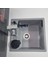 Tek Göz Metalik Gri Granit Evye Tezgah Üstü&tezgaha Sıfır Uyumlu ( 49X50CM) Tam Paket 4