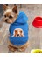 Mavi Sleepy Baskili Ici Polarli Köpek Kıyafeti Sweatshirt 1
