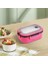 1200 ml 2 Katlı 6 Bölmeli Bpa'sız Pp Plastik Sefer Tası ve Beslenme Çantası - Hava Kilitli Bento Lunch Box, Çatal ve Kaşık Dahil (Pembe) 3
