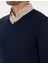 Erkek Açık Lacivert Slim Fit V Yaka Basic Triko Kazak 50314190-VR059 7