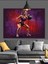 Boksör Kadın Spor Yaparken Dekoratif Kanvas - Mdf Ahşap Tablo 4