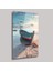 Kıyıda Duran Kayık - Cam Tablo - DEG0158 2