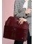 Kadın Evrak Laptop Çantası Bordo 5