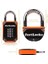 Fitness Stüdyosu Vb. Için Şifreli Kilit. 4 Haneli, Sağlam, Hava Koşullarına Dayanıklı, Sertleştirilmiş Paslanmaz Çelik, Dış Mekan Asma Kilidi, Sıfırlanabilir Şifre, Tekli Paket, Turuncu 2
