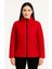 Kadın Bomber Mont Ceket – Su Itici Kumaş, Kapitone Astarlı, Fermuarlı, Kışlık - Kırmızı 3