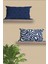 6’li Lacivert Beyaz, Dikdörtgen, Çift Tarafı Dijital Baskı, Yastık Kılıfı,kırlent Kılıfı, Fermuarlı 4