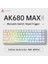 AK680 Max He Kablolu Manyetik Switch Klavye - 8000Hz - 0.125MS (AK680 Max He - Beyaz Desenli) 2