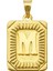 14 Ayar Altın M Harfi Kolye Ucu 1
